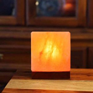 Pink Himaliyan Salt Spuare Lamps
