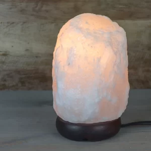 Natural White Himalayan Salt Lamp 6-8 Lbs